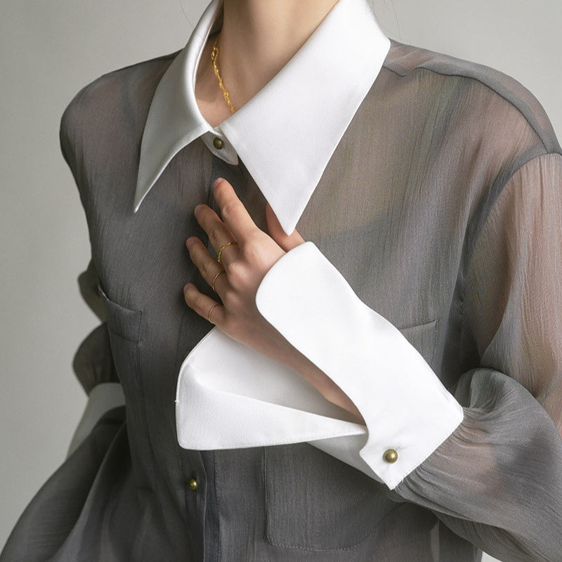 Slate Duo – Relaxed Suit Shirt Set