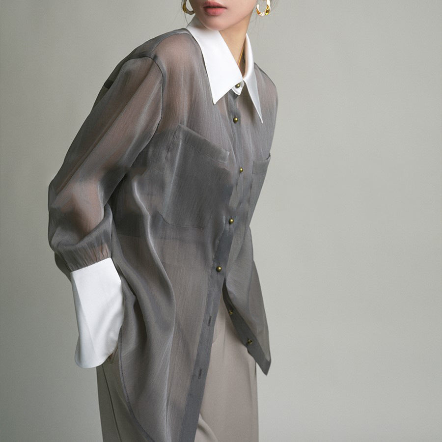 Slate Duo – Relaxed Suit Shirt Set