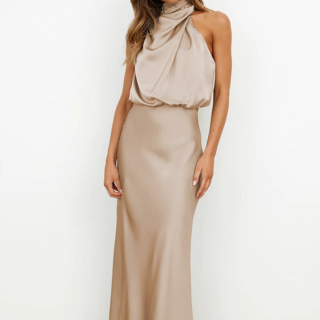 Satin Dream Sleeveless Gown