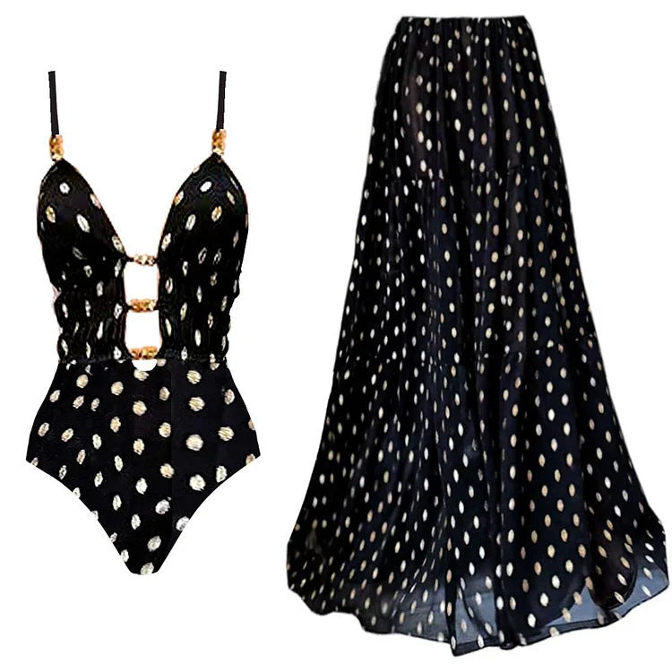 Monica Retro Glam Polka Dress
