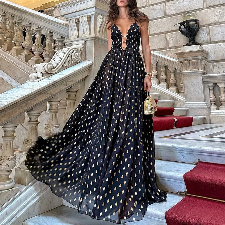 Monica Retro Glam Polka Dress