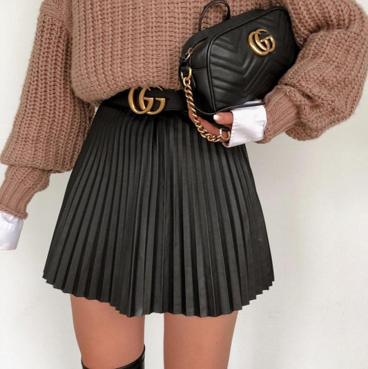 City Chic Pleated Skirt