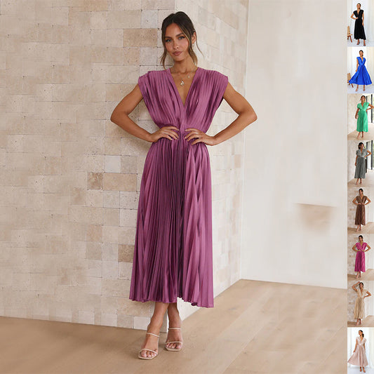 Luna Pleated Elegance Dress