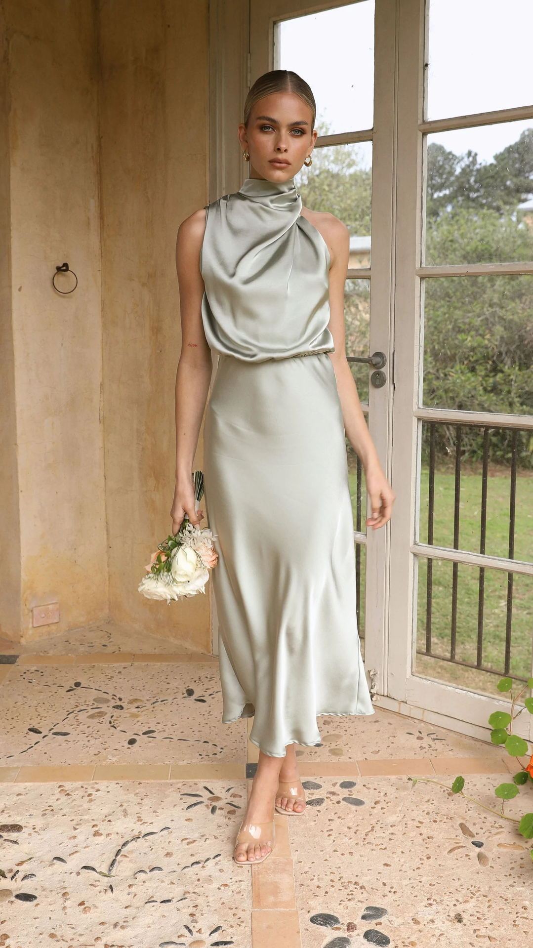 Silk Muse Halter Gown