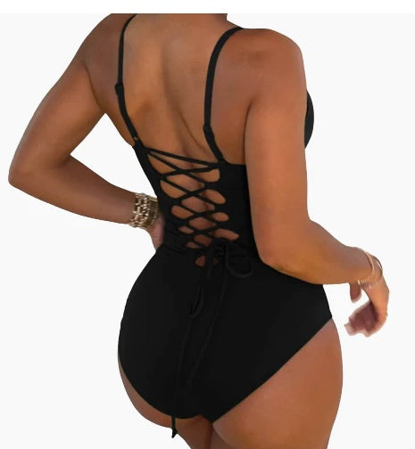Luna Lace-Back One-Piece Swimsuit