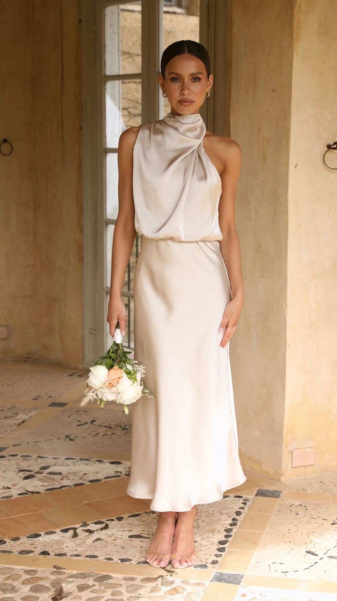 Silk Muse Halter Gown
