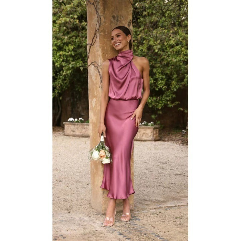 Silk Muse Halter Gown