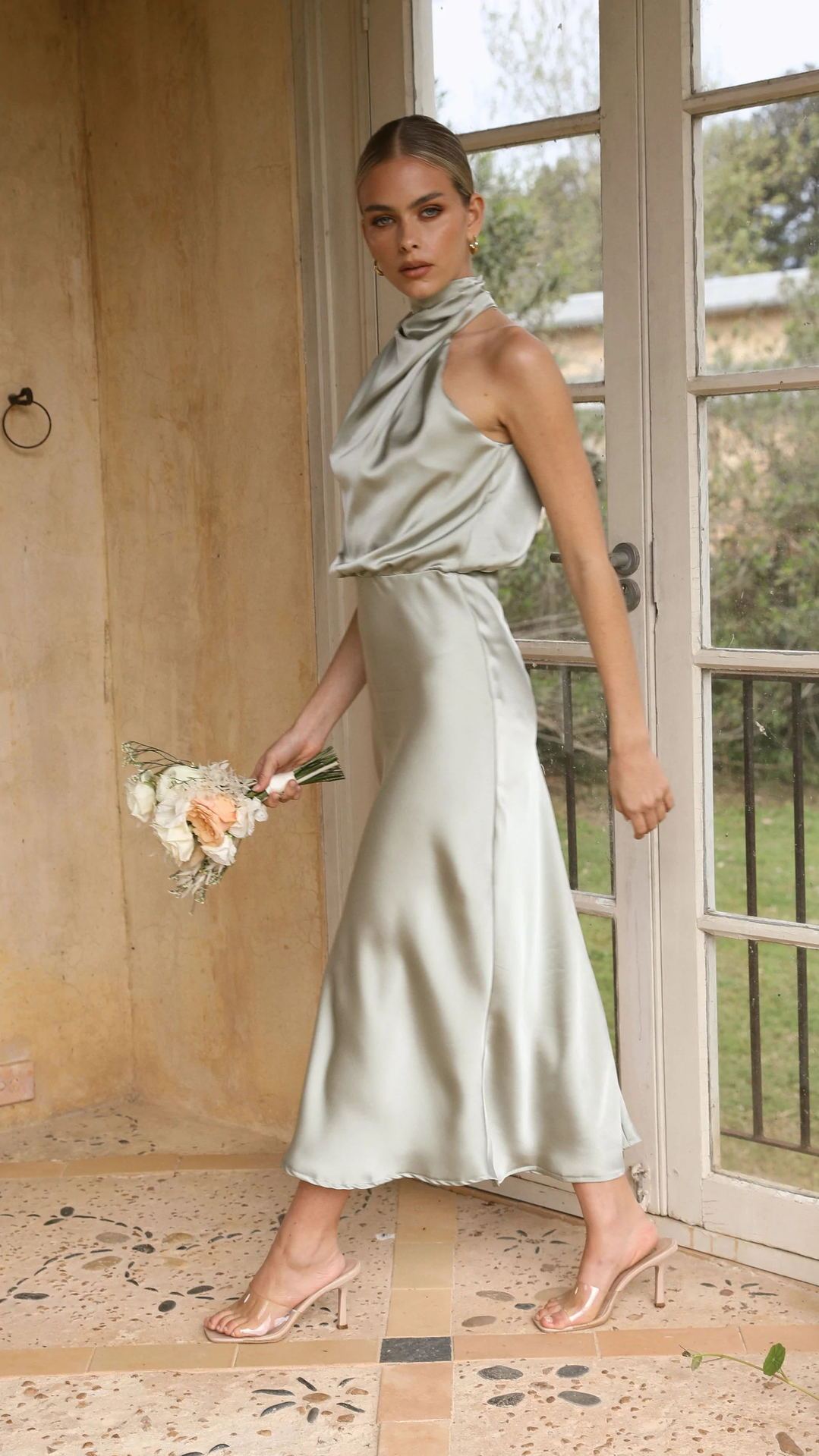 Silk Muse Halter Gown