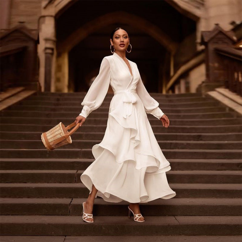 Élise Ruffle Dress