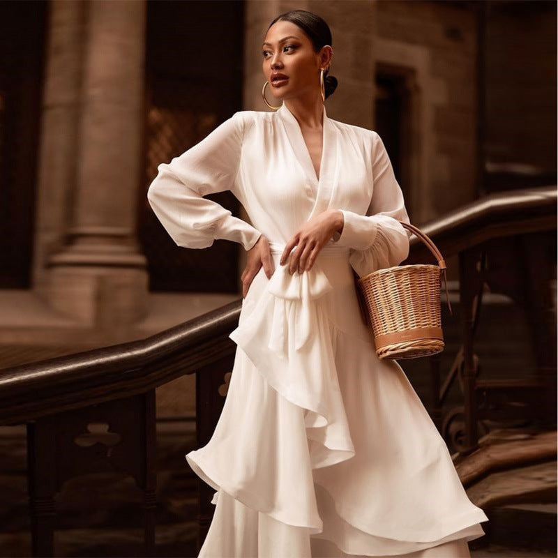 Élise Ruffle Dress